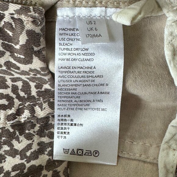 Free People Modern Femme Mini Skirt 2 Leopard Cheetah Print Animal Print Zipper - Picture 5 of 11